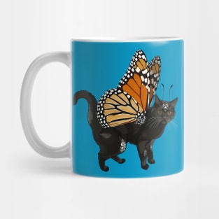 Black Monarch Flitter Kitty Mug